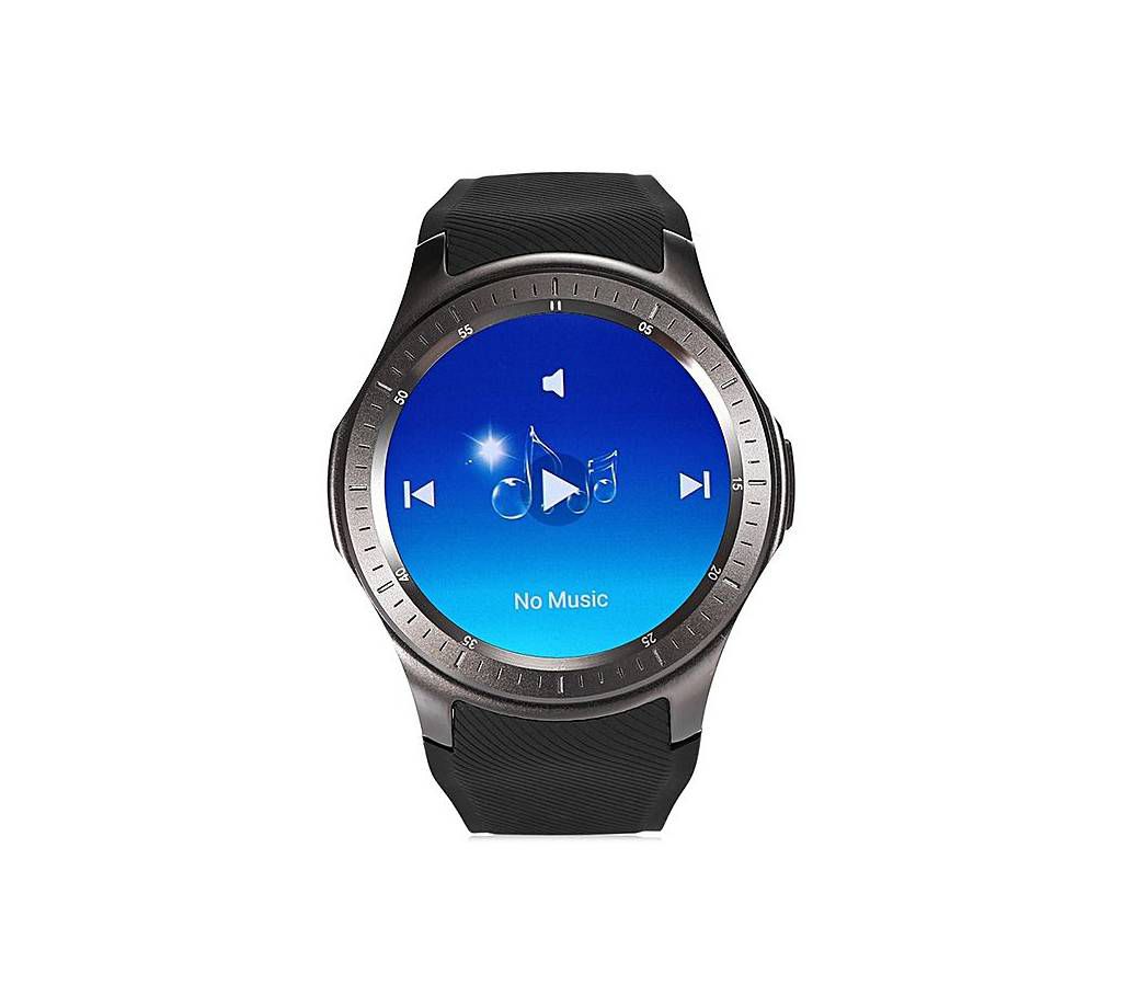DM368 Sim Supported Android Smart Watch - Black