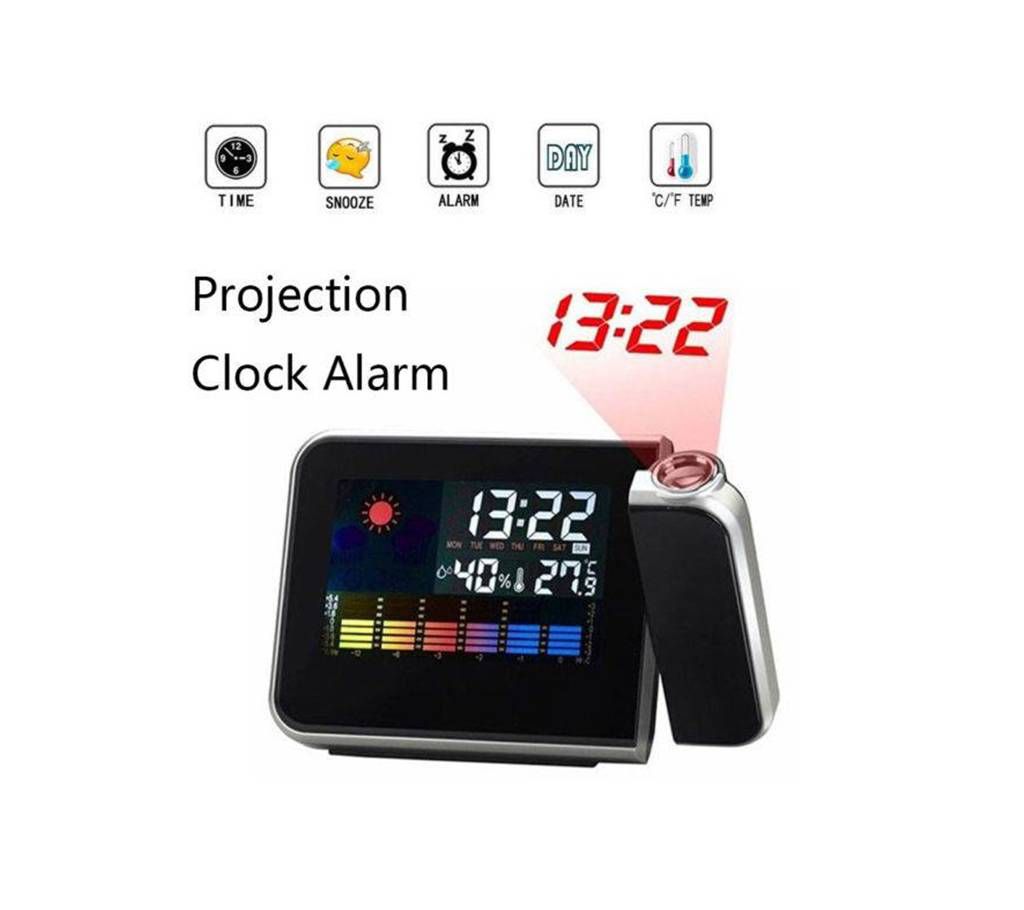 Weather Multi-Functional Projection Alarm Clock