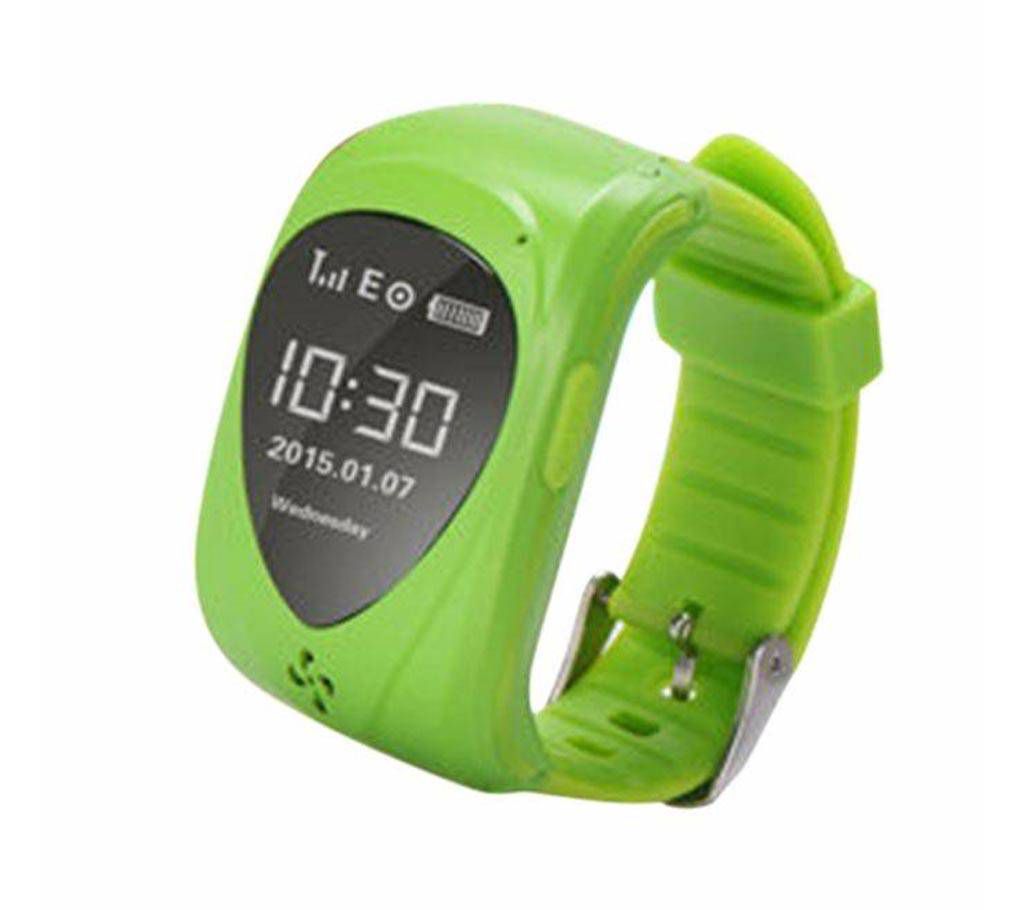 Kids Smart Watch With GPS - Black and Green