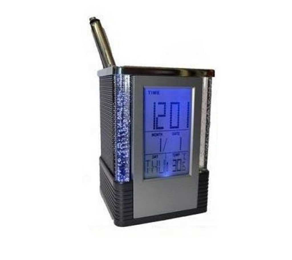 Digital Pen Holder Clock