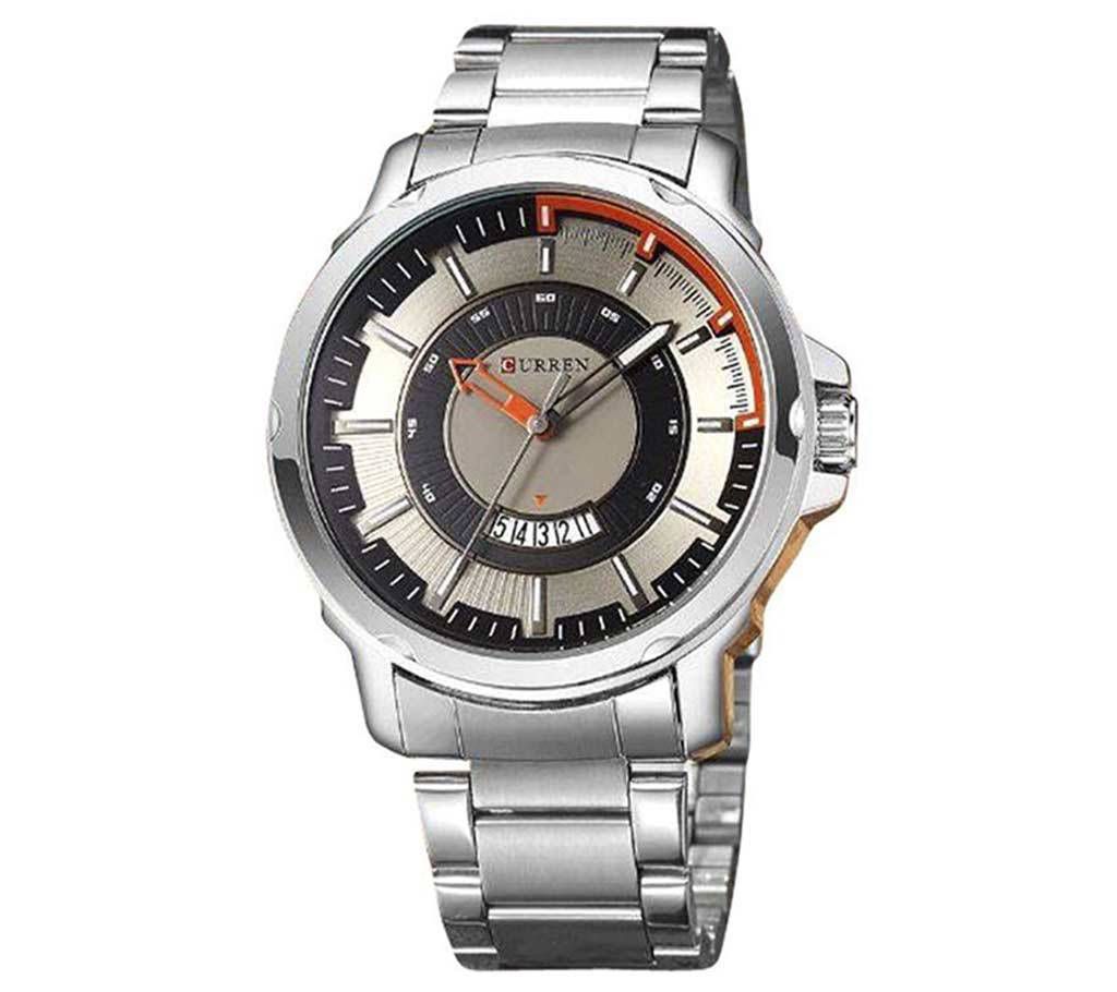 Curren Silver Stainless Steel Analog Wrist Watch (Copy)