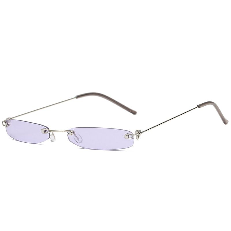 purpleD&T 2020 Fashion Square Sunglasses Women Ladies Brand Designer Vintage Luxury Colorful Mirror Lens Alloy Frame Sun Glasses