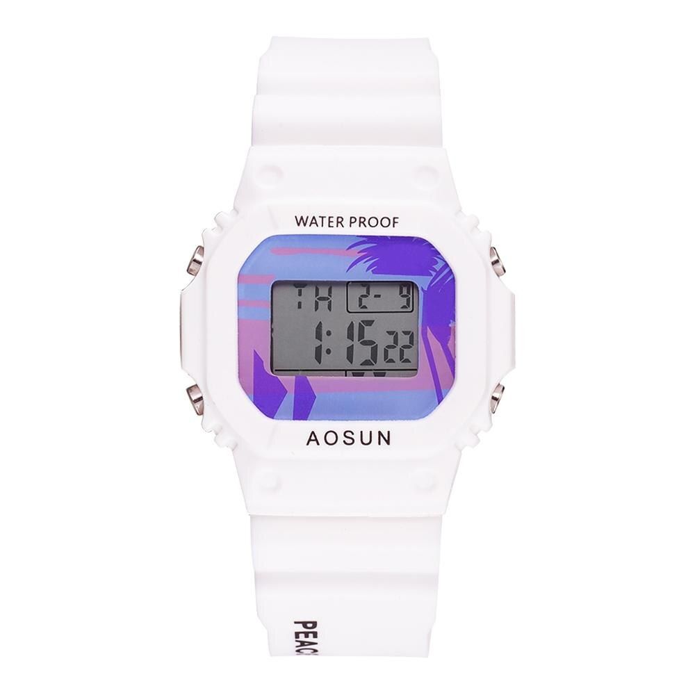 Luxury Watch Women Sport Life Waterproof Women Watches Unisex Male Clock Rectangle Girl Boy White Sport Watches Gift Reloj Mujer