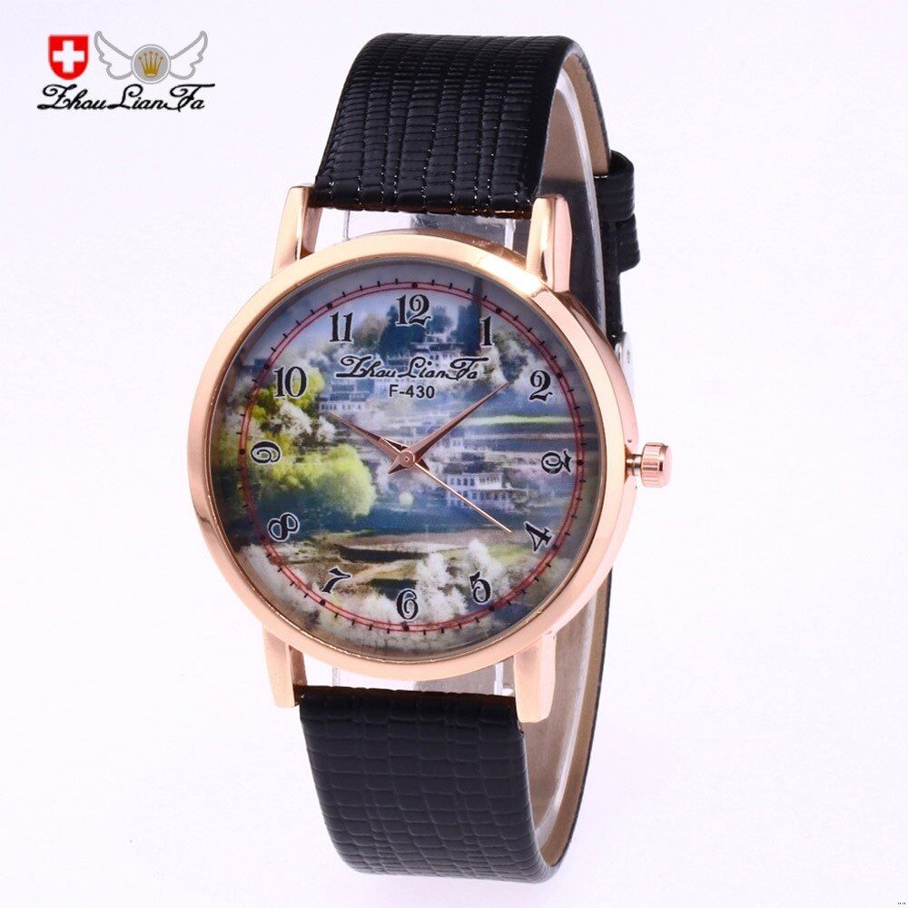 Fashion Children Quartz Watch Ladies Crocodile Pattern PU Strap Cartoon Bird Digital Pattern Alloy Dial Women Watches Mens Gift