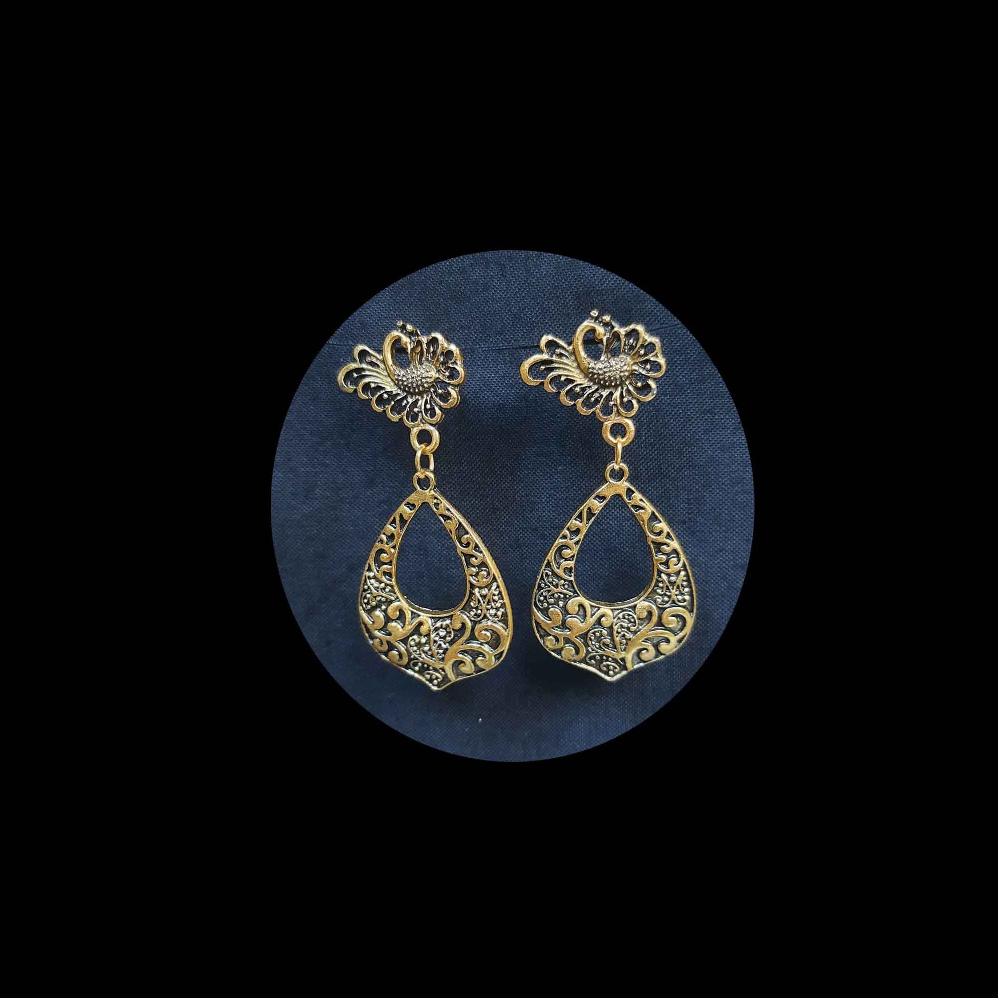 Earpieces / Jhumka [Antique Metal] For Woman - Ear Ring - Ear Ring - Ear Ring