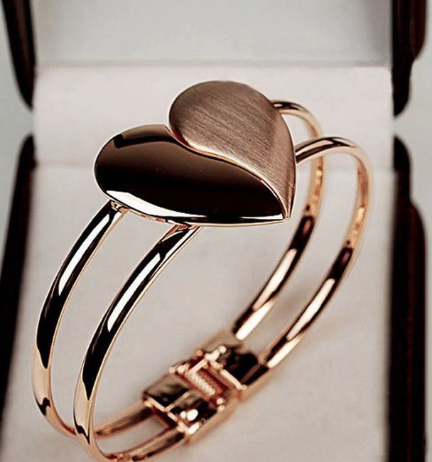 Lady Heart Cuff Bracelet Gift for women