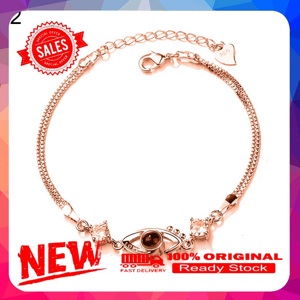 Fashion 100 Languages I Love Chain Bracelet Women Jewelry Gift