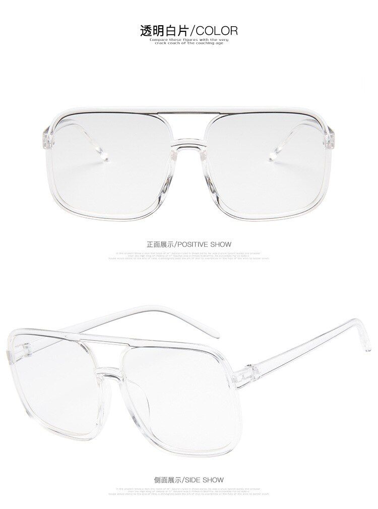 WhiteFashion Women Oversize Sunglasses Gradient 2020 Vintage Sunglasses Women Zonnebril Dames UV400 Lentes очки gafas de sol mujer