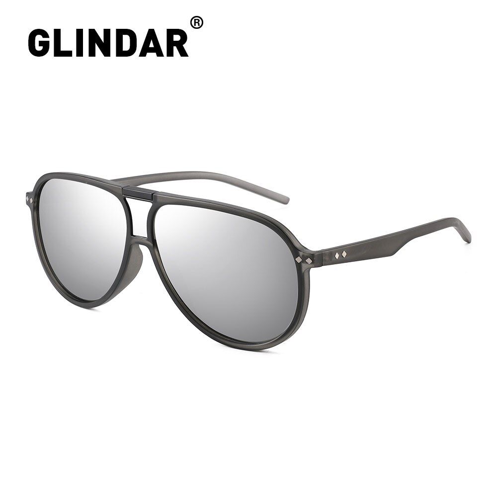 c2 grey silverUltralight Plastic Frame Polarized Sunglasses Men Women Driving Fishing Sunglasses Brown lentes de sol
