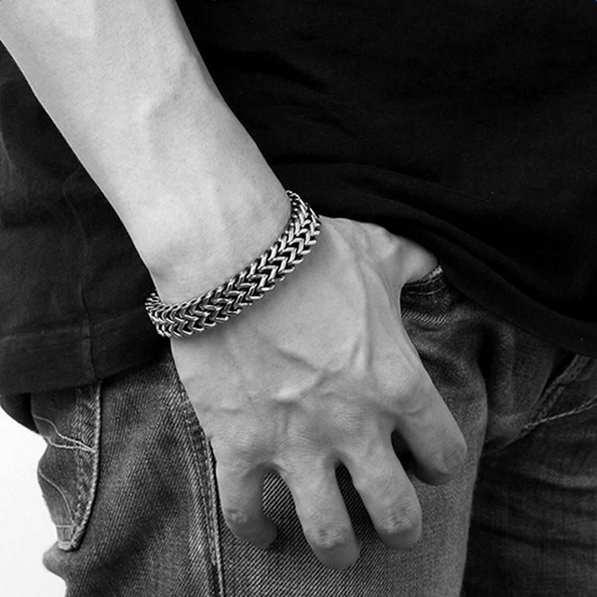 Double Franco Stainless Steel Bracelet