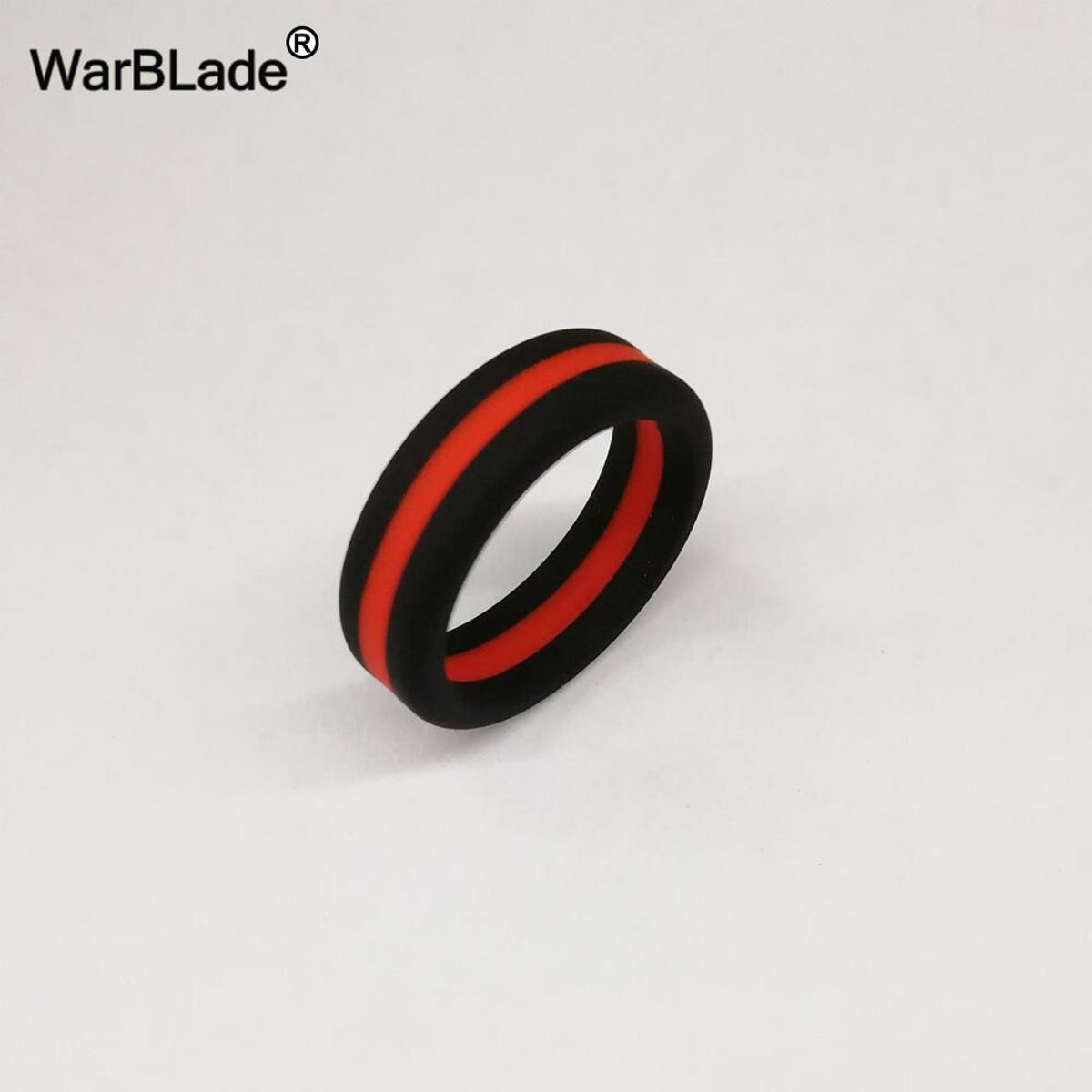 High Quality 5pcs/lot Three Layered Silicone Rings Men Women Hypoallergenic Crossfit Flexible Rubber Finger Ring Wedding Rings