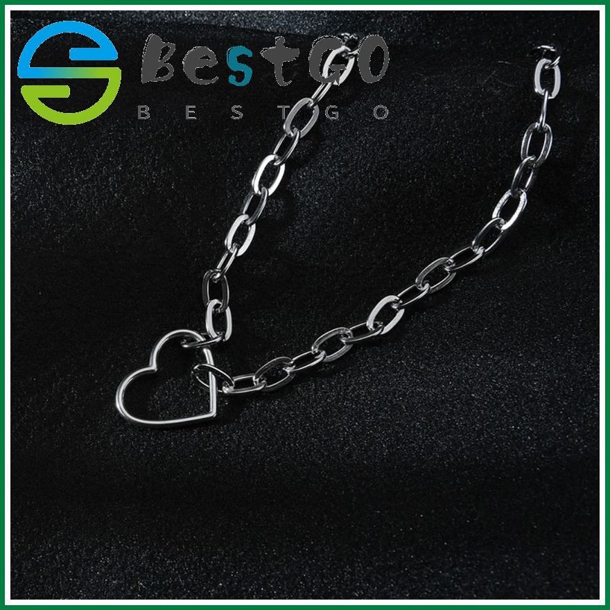 European And American Temperament Love Necklace Female Trend Light Niche Design Stainless Steel Thick Character Chain Necklace