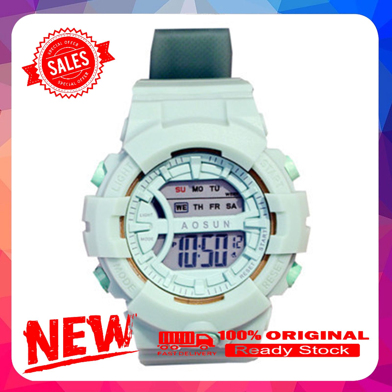 Vist Fox Electronic Watch Digital Display Multifunctional Portable Wrist Watches Clocks for Sports