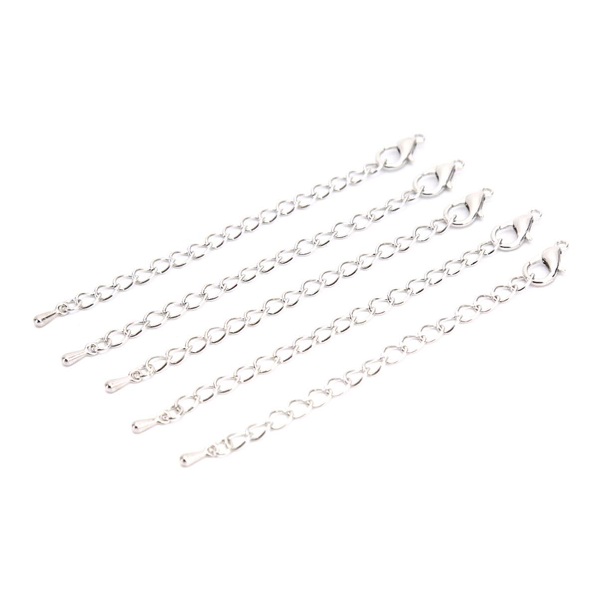 20Pcs/Lot Jewelry Lobster Clasp Extension Chains DIY Necklace Jewelry Making