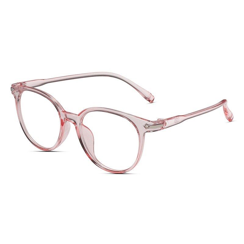 PinkWomen Glasses Frame Cat Eyes Men Round Classic Black Eye Reading Glass Anti Blue High Quality Computer Eyeglasses