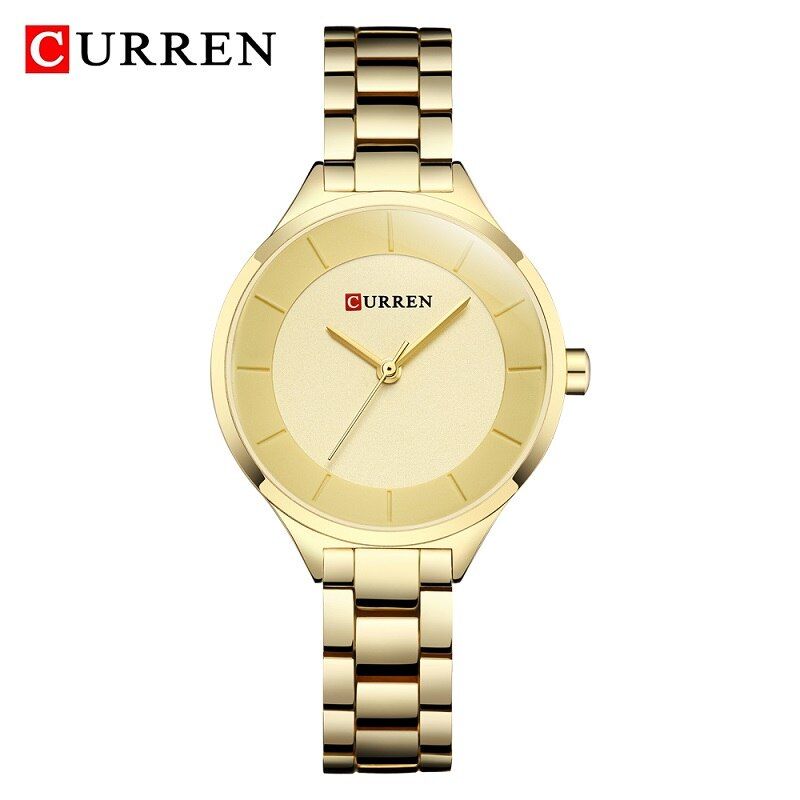 CURREN Brand Fashion Ladies Watches Stainless Steel Analog Quartz Women Clock Dress Casual Luxury Watch Woman Relogio Feminino