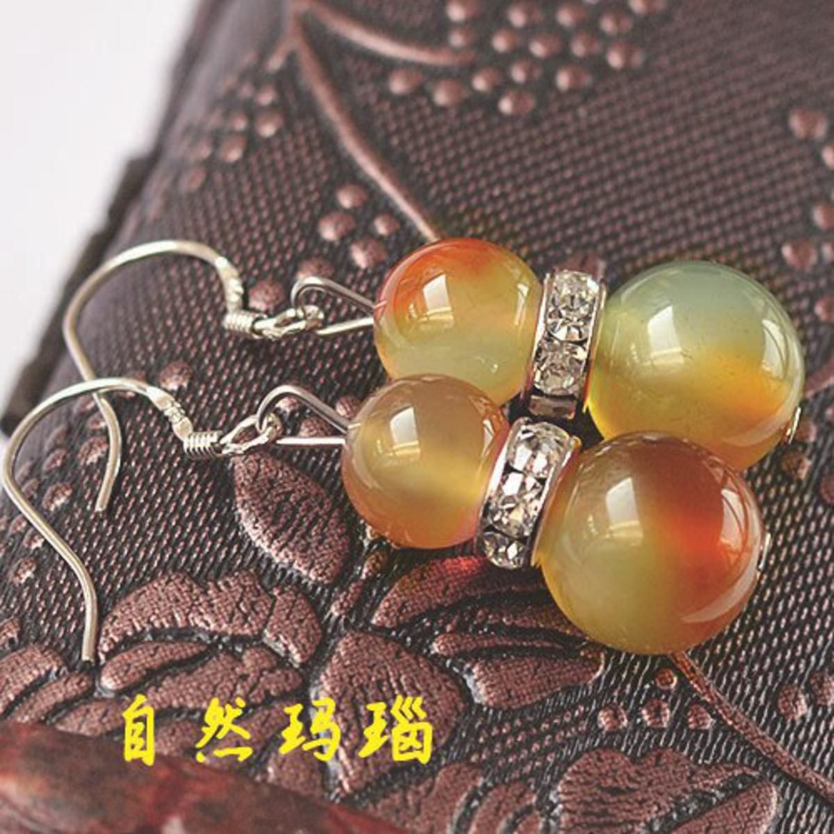 Ancient silver color earrings for women natural tiger eye stone onyx crystal earrings fine jewelry brincos grandes vintage 0667