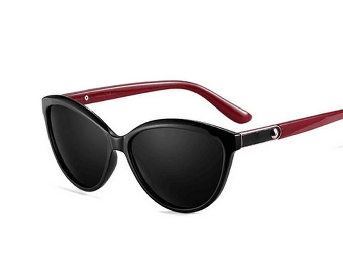 C2New sunglasses female tide round face personality inlaid leather polarized sunglasses retro sunglasses