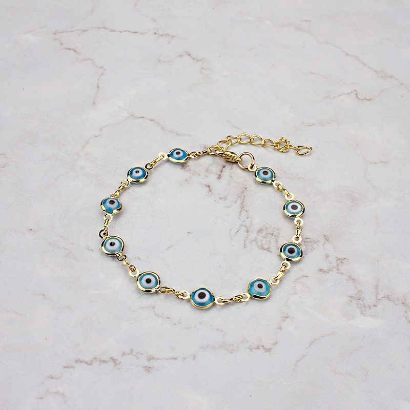 2020 Fashion Stainless Steel Link Chain Bracelets Bangles for Woman Girls Simple Gold Color Miyuki Beads Bracelet Jewelry