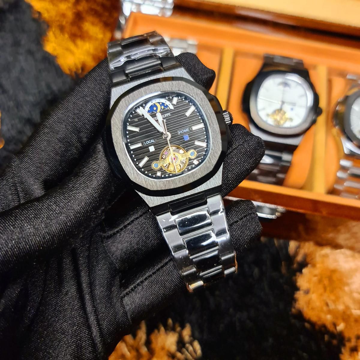 Pp New Time Reel Men'S Fashionable Luxury Automatic Mechanical Movement Waterproof Watch Premium Stainless Steel Strap Wrist Watch For Men. -  Watch For Men