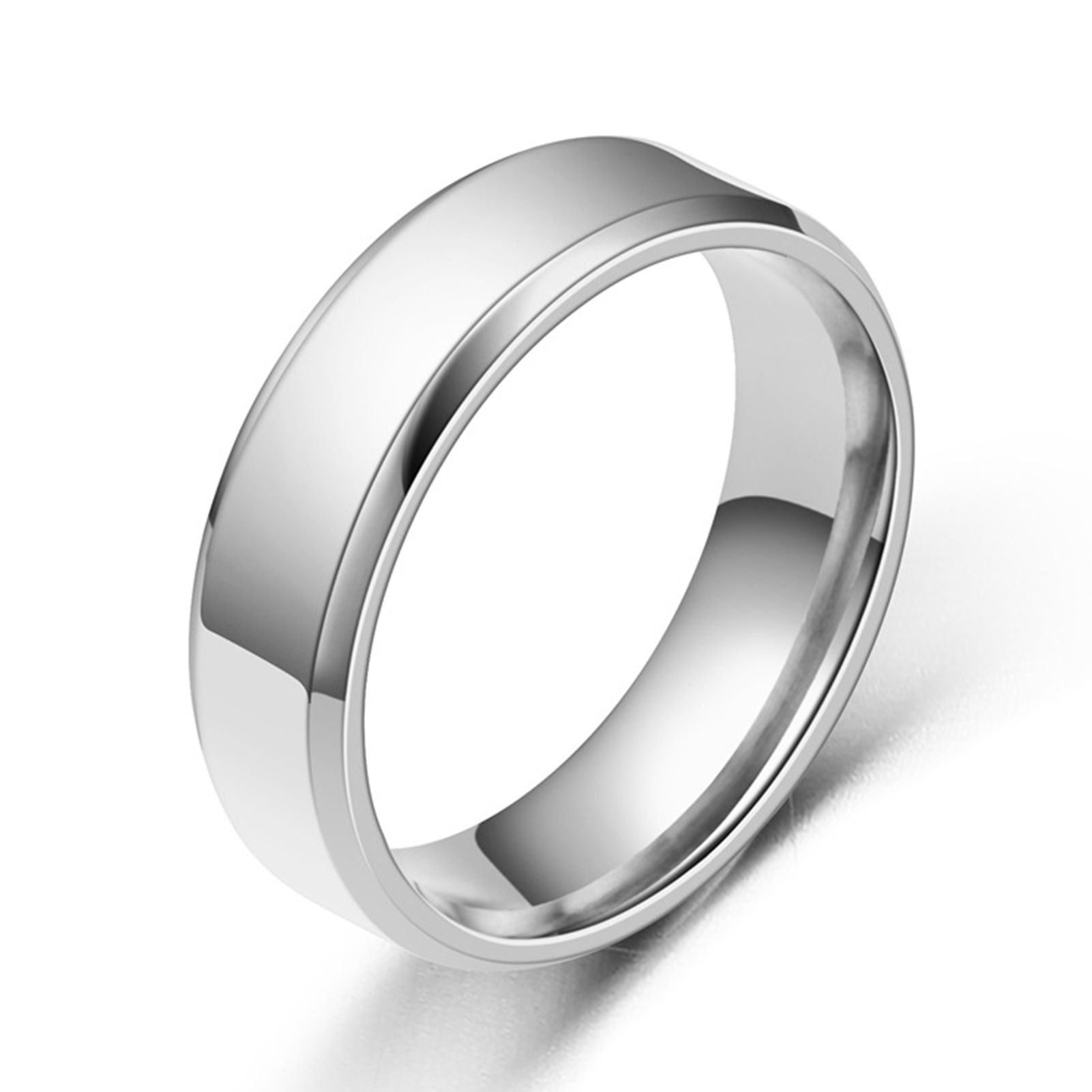 Wide Anti-rust Men Ring Stainless Steel Simple Exquisite Engagement Ring Fashion Jewelry