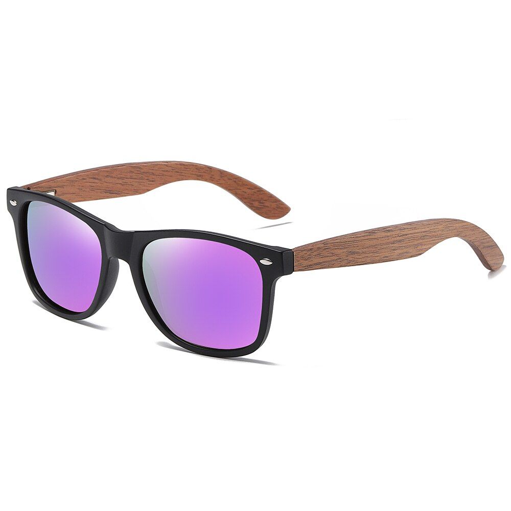 GM Brand Walnut Wooden Polarized Men's Sunglasses Square Frame Sun glasses Women Sun glasses Male Oculos de sol Masculino S7061h
