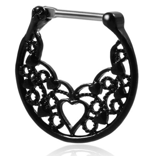 1PC G23 Shaft Steel Septum Clicker Nose Ring Septo Nose Earrings Piercing Sexy Body Jewelry Piercings