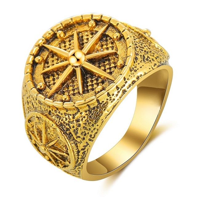 2019 Vintage Women Men's Rings Jewelry Middle East Country Plated Gold Silver Color Ring Wedding Party Gift