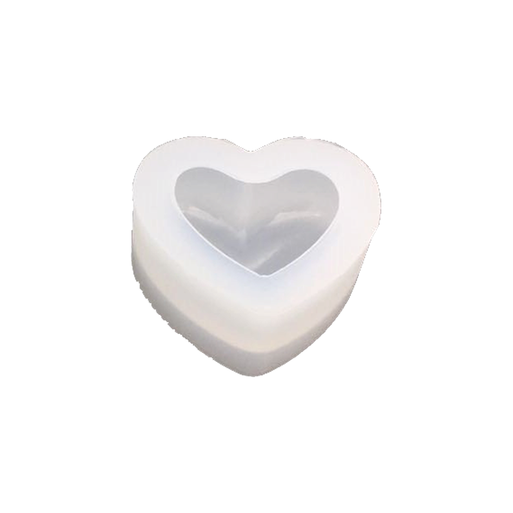 1PC Silicone 3D Love Heart Mold Aroma Gypsum Plaster Silicone Mould Epoxy Resin Molds Pendant Jewelry Tools