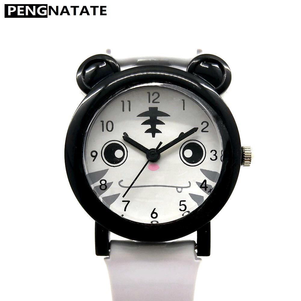 WILLIS Waterproof Silicone Watches Children White Kids Watch Boy Anime Wristwatches Silicone Watchbands Girls Kids Hands Watches