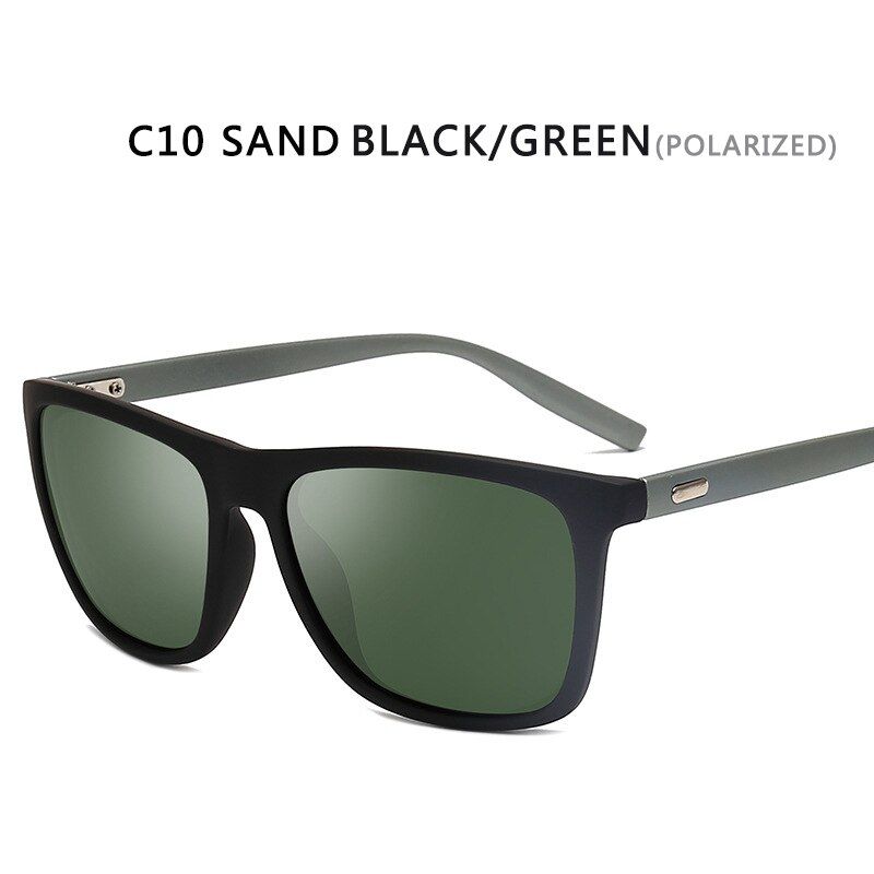 C10Unisex Lens Classic Retro Polarized Sunglasses Women/Men Brand Design Square Driving Sun Glasses Shades Eyewear