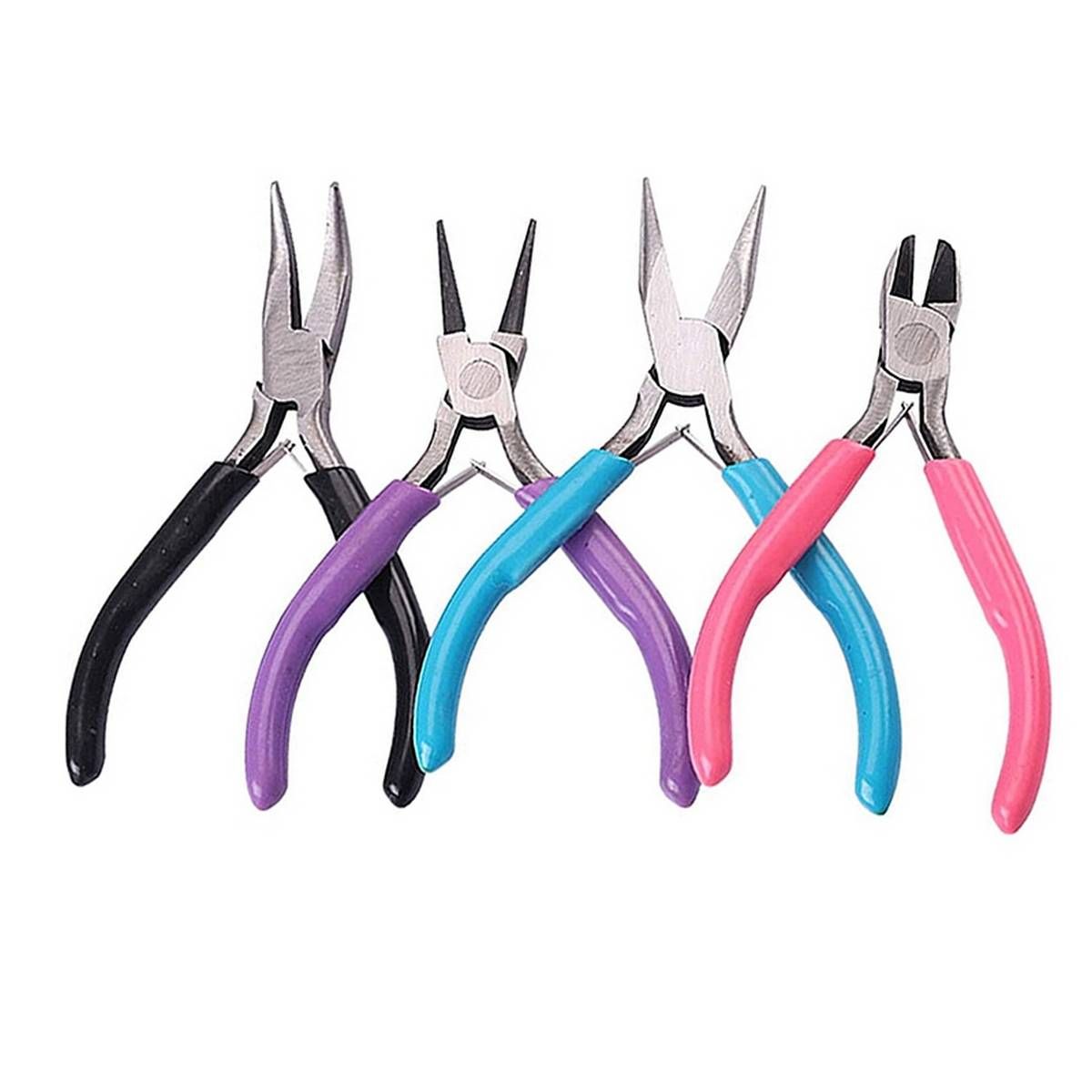 4 Pack Jewelry Pliers Jewelry Making Pliers Tools Kit for Wire Wrapping Earring Craft Making Supplies