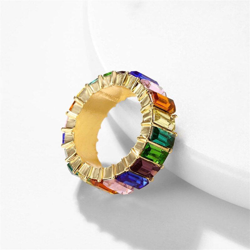 VKME Fashion Ring 2019 Ring Ladies Ring Engagement Wedding Ring Cubic Zirconia Ring Bohemian Bridal Jewelry Party Gift