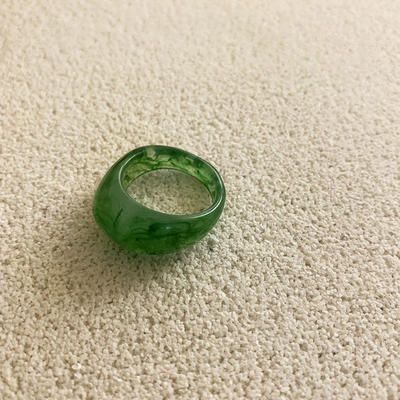 HUANZHI 2020 New Colorful Transparent Acrylic Irregular Marble Pattern Ring Resin Tortoise Rings for Women Girls Jewelry