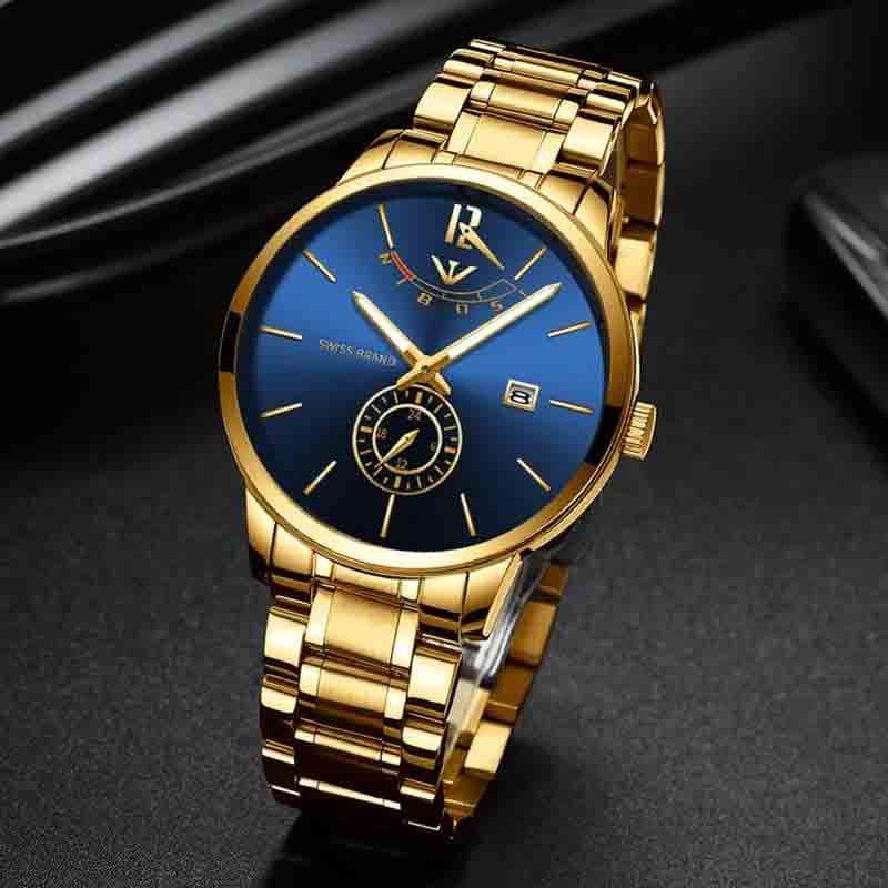 NIBOSI Masculino Relojes Watch - Gold