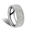 Uni Men Women Shiny Rhinestones Inlaid Wedding Band Knuckle Couples Ring