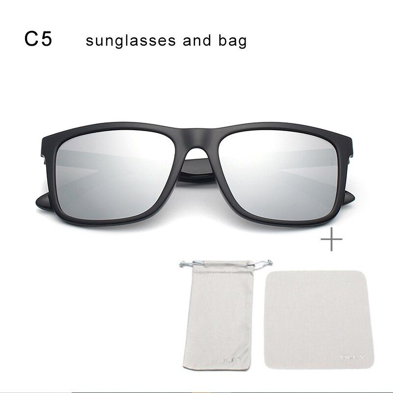 Y4937 C5OLEY Brand Ultra light square Polarized Sunglasses only17g Fashion color film UV400 Unisex goggles Driving fishing anti-glare