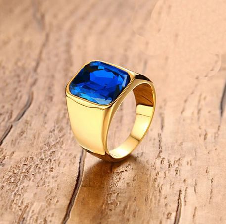 Golden Stainless Steel Finger Ring For men’s