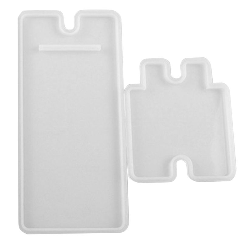 Diy Glue Mold Mobile Phone Holder Silicone Mold Manual Mirror White