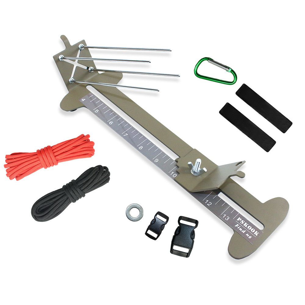 Paracord Bracelet Jig Kit Paracord Tool Kit Weaving DIY Maker Tool with No Slip Rubber Feet From 4 Inches To 13 Inches Long