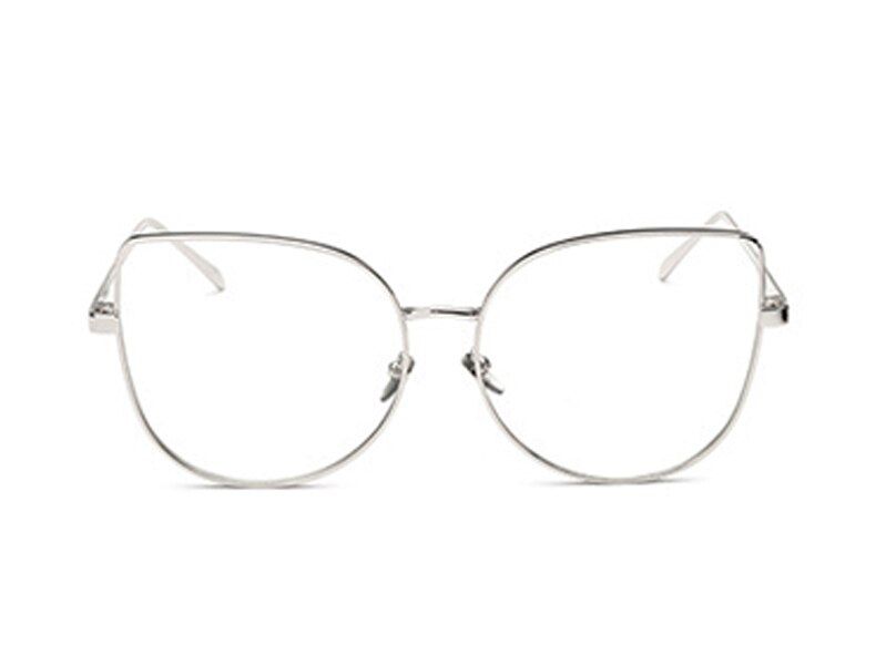 C9 Silver FrameMADELINY Fashion Cat Eye Sunglasses Women Brand Designer Reflective Coating Mirror Sun Glasses Women MA283