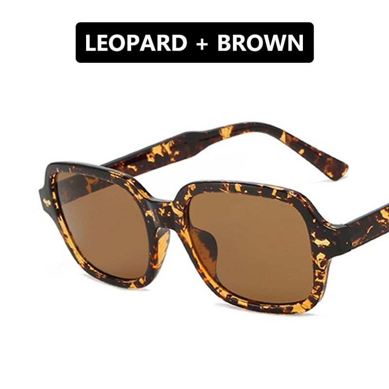 Zilead Vintage Square Frame Sunglasses UV Protection Clear Lens Ultra-Light Fahsion Comfortable For Women Men Black Yellow Red-3