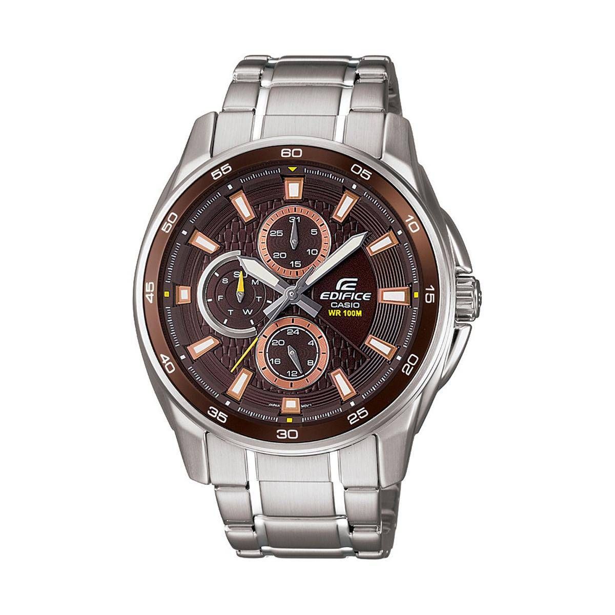 Casio Edifice EF-334D-5AVDF Analog Wrist Watch For Men - Silver