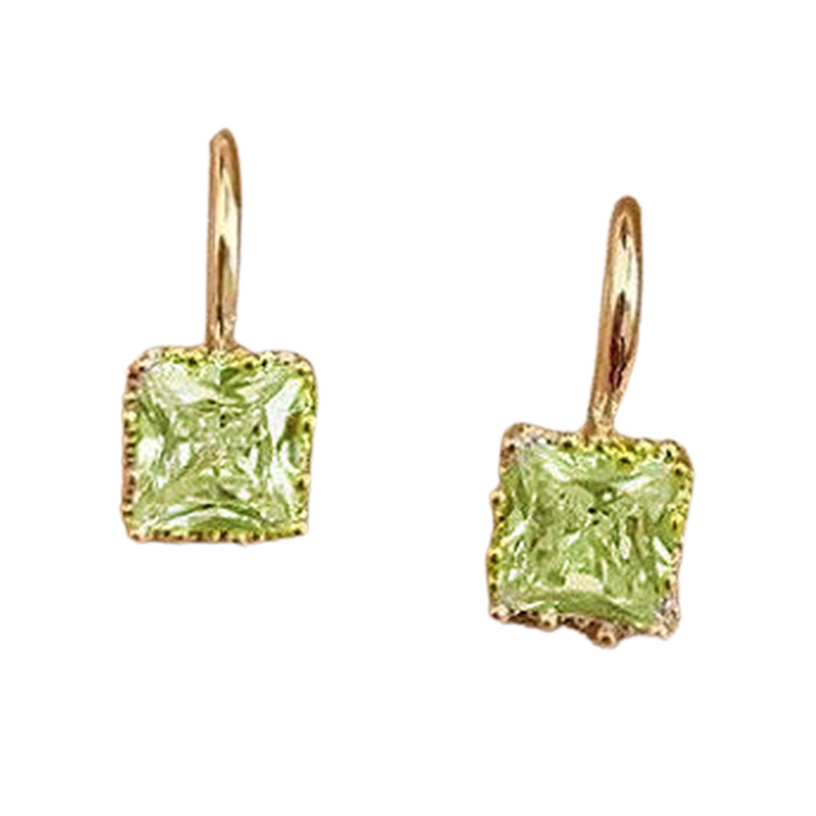 Stud Earrings Square Shape Fashion Appearance Long Lasting Ear Studs