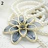 Women's Fashion Jewelry Flower Pendant Faux Pearl Tassels Neckle Sweater Chain