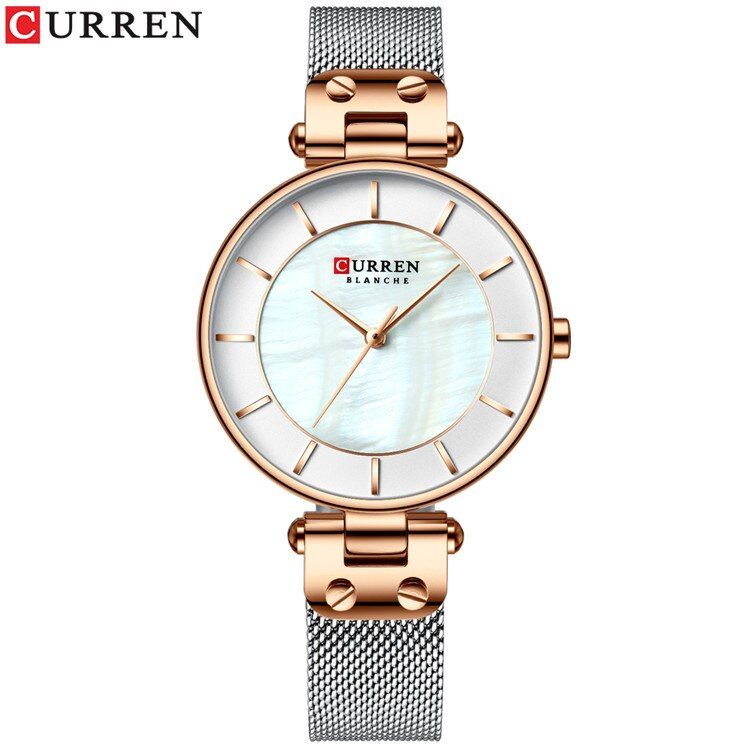 Relogio Feminino CURREN Women Watch Fashion Quartz Lady Wristwatch Blue Casual Waterproof Clock Ladies Dress Watches For Girl