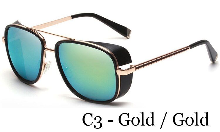 C3LVVKEE Iron Man 3 Matsuda TONY stark Sunglasses Men Rossi Coating Vintage Steampunk Sun glasses Male Oculos Masculino Gafas de