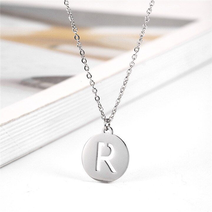 OUFEI stainless Charm Stainless steel jewelry Woman Vogue 2019 Jewelry Accessories Letter Necklace Initial Necklace Bohemian