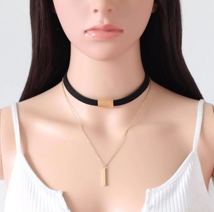 Collar Choker Necklace Chain Bar Chokers Necklace For Women Female Ladies