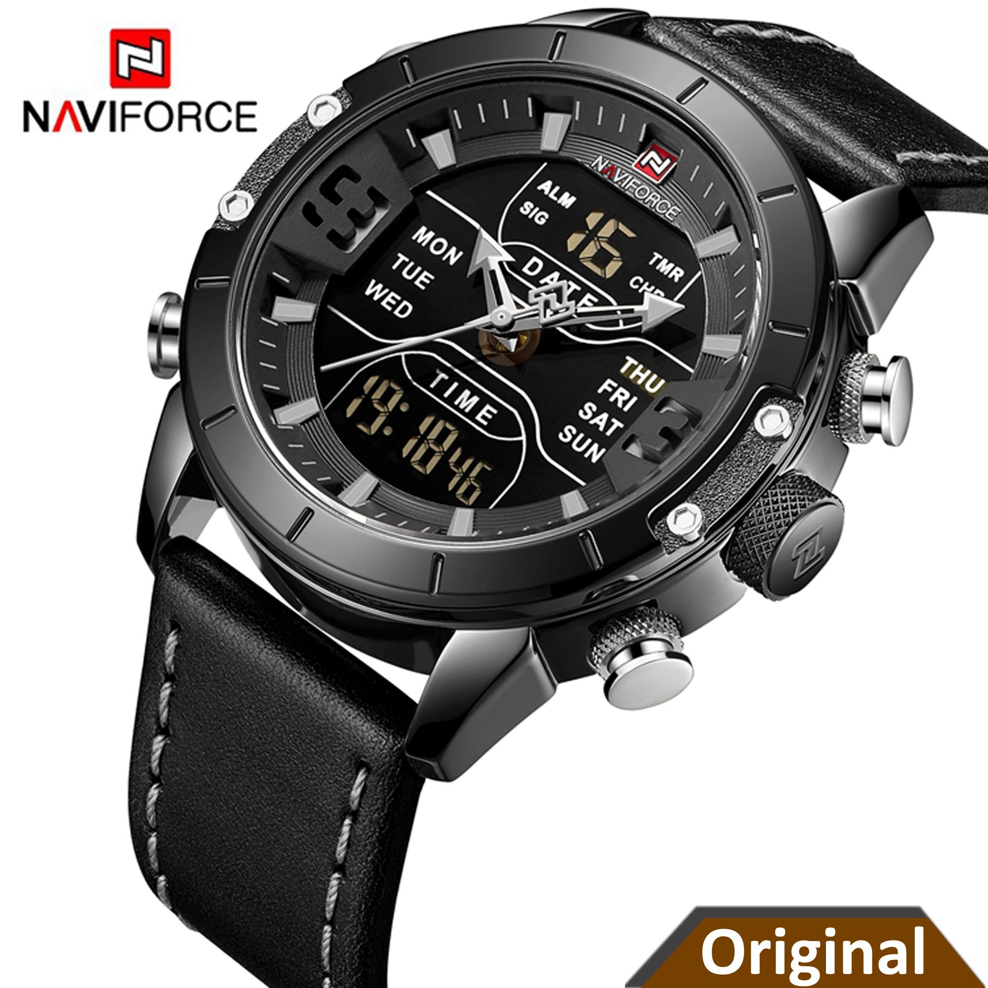 NAVIFORCE NF9153L Japan Quartz Digital Movement Men's Fashion Watch